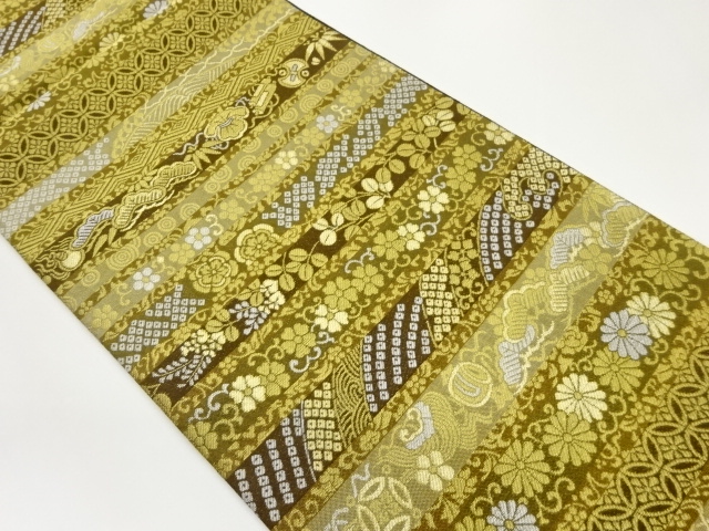 JAPANESE FUKURO OBI / WOVEN SHOCHIKUBAI
